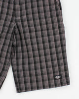 Dickies Regular Fit Check Grey Shorts W32
