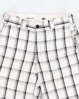 Dickies Regular Fit Check White Shorts - W32