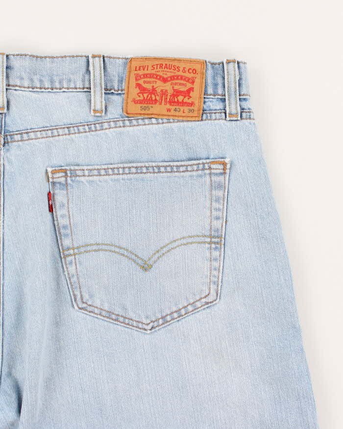 Vintage Levi's 505 Light Wash Denim Shorts - W40