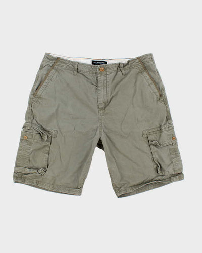 Quicksilver Khaki Cargo Shorts - W40