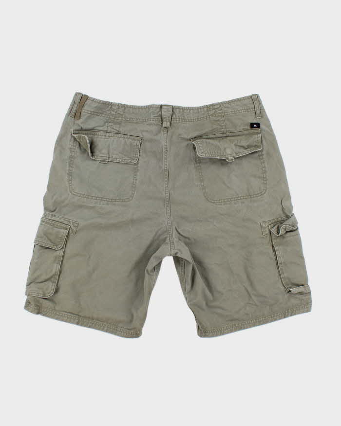 Quicksilver Khaki Cargo Shorts - W40