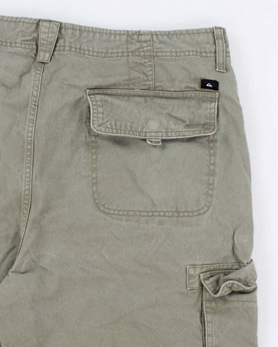 Quicksilver Khaki Cargo Shorts - W40