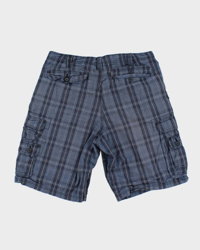 Lee Dungarees Blue Check Shorts - W36