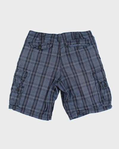Lee Dungarees Blue Check Shorts - W36