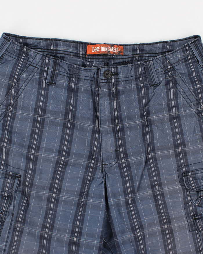 Lee Dungarees Blue Check Shorts - W36