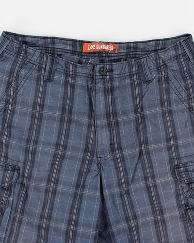 Lee Dungarees Blue Check Shorts - W36