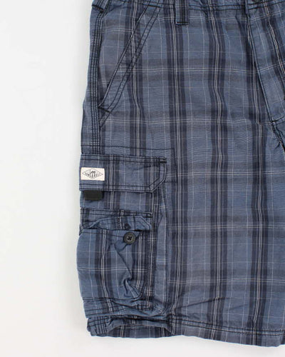 Lee Dungarees Blue Check Shorts - W36