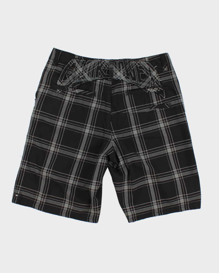 Y2k 00s Quicksilver Check Shorts - W36