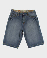 Vintage Y2K Ruthless Art Denim Shorts - W34 L14