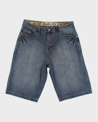 Vintage Y2K Ruthless Art Denim Shorts - W34 L14