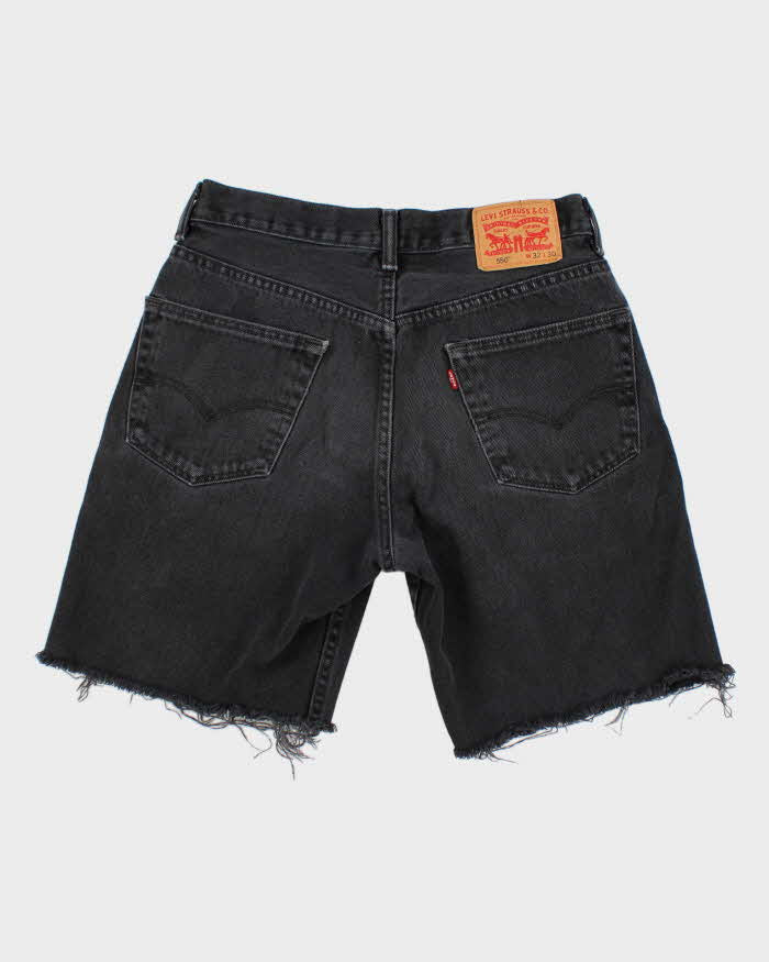 Levi's 550 Black Denim Shorts - W32