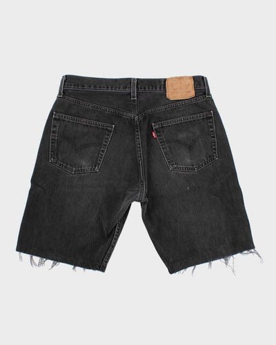 Vintage Levi's 501 Black Denim Shorts - W36