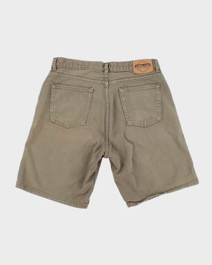 Kirkland Signature Khaki Denim Shorts - W34