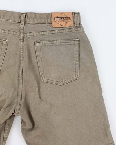 Kirkland Signature Khaki Denim Shorts - W34
