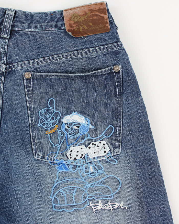Vintage y2k 00s B Boy Embroidered Jorts - W36