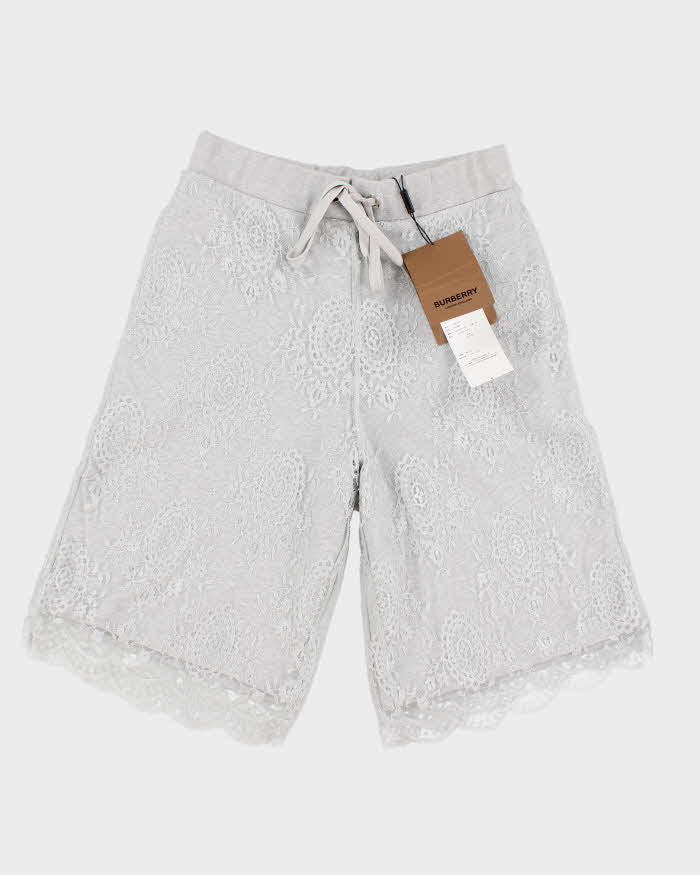 Deadstock Burberry Lace Jersey Shorts - XS