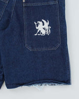 Vintage 90s Extreme Zone Patchwork Embroidered Denim Short - W30