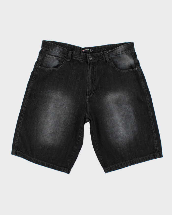Y2k 00s Southpole Black baggy Denim Shorts - W44