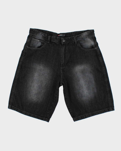 Y2k 00s Southpole Black baggy Denim Shorts - W44