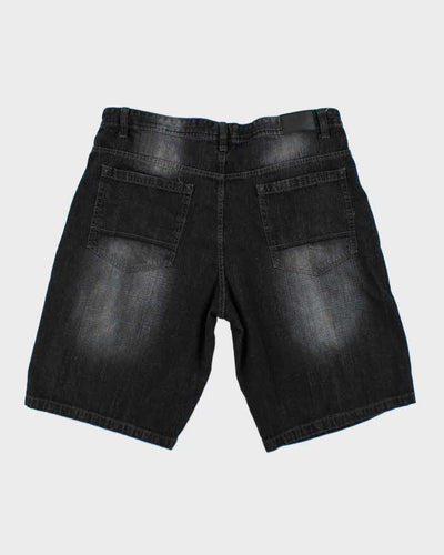 Y2k 00s Southpole Black baggy Denim Shorts - W44