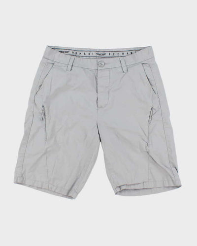 Y2k 00s Armani Exchange Grey Cargo Shorts - W30