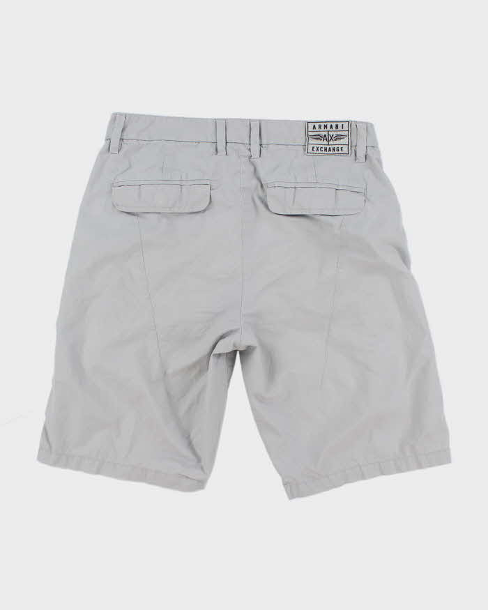 Y2k 00s Armani Exchange Grey Cargo Shorts - W30