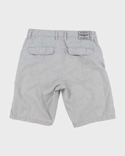 Y2k 00s Armani Exchange Grey Cargo Shorts - W30
