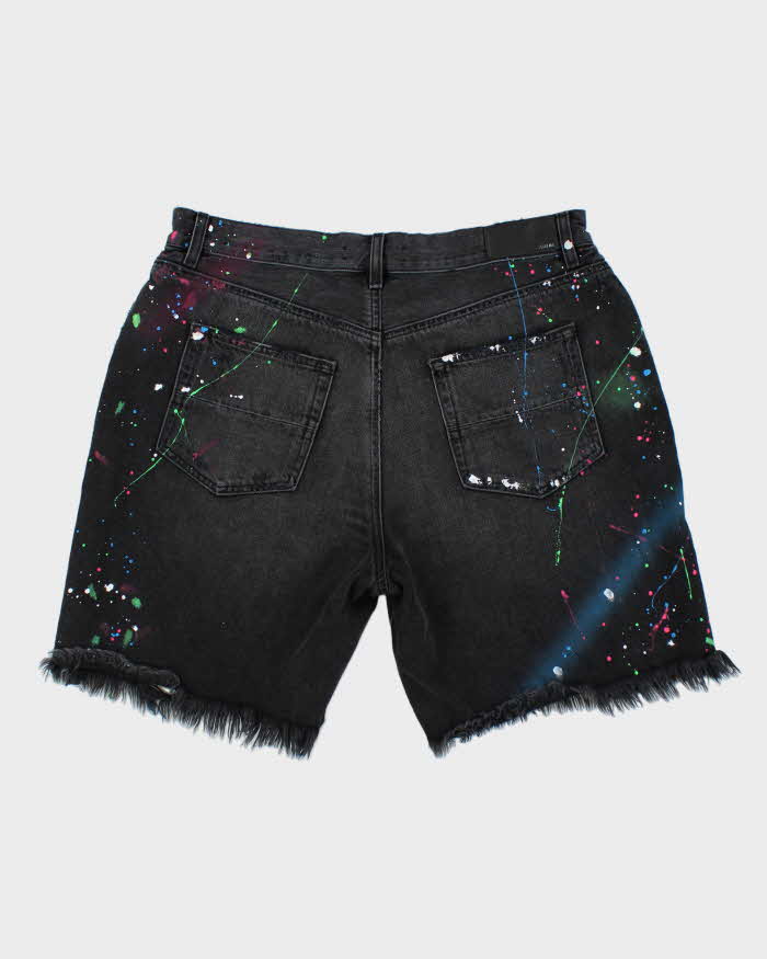 Amiri Paint Splatter Denim Shorts - W36