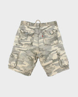 Y2K 00s Levi's Camouflage Baggy Cargo Shorts - W36