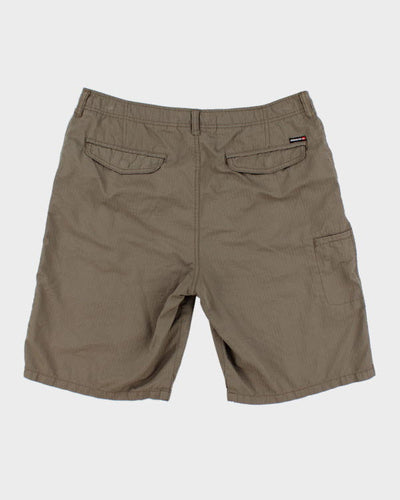00s Quiksilver Khaki Textured Shorts - W36