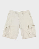 00s Quiksilver Cream Cargo Shorts - W34