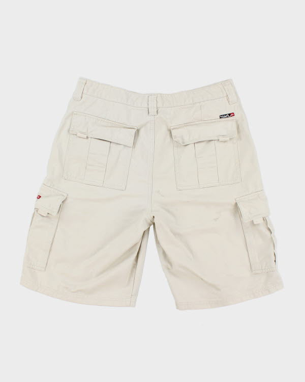 00s Quiksilver Cream Cargo Shorts - W34