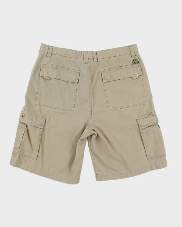 00s Quiksilver Beige Cargo Shorts - W36