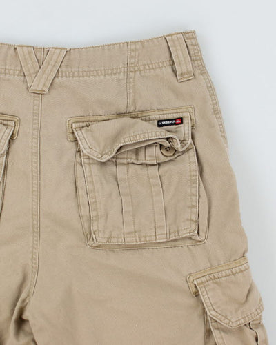 00s Quiksilver Beige Cargo Shorts - W30