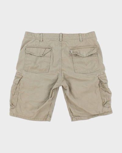 Levi's White Tab Beige Cargo Shorts - W36