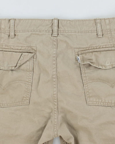 Levi's White Tab Beige Cargo Shorts - W36
