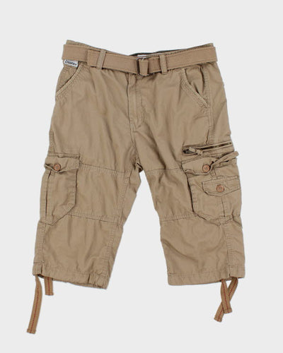 Superdry Belted Beige Cargo Shorts - W32