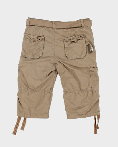 Superdry Belted Beige Cargo Shorts - W32