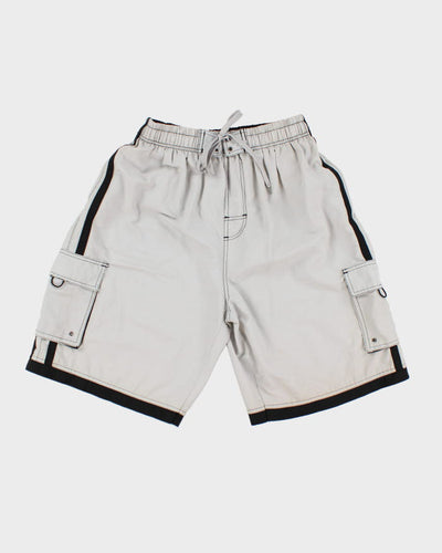 Y2k 00s The Image Grey Swim Shorts - XXL