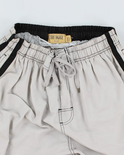 Y2k 00s The Image Grey Swim Shorts - XXL