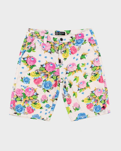 LRG White Pattern Shorts - W34