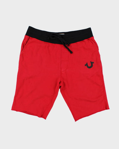 True Religion Red Sweat Shorts - XL
