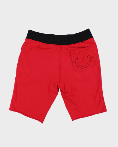 True Religion Red Sweat Shorts - XL