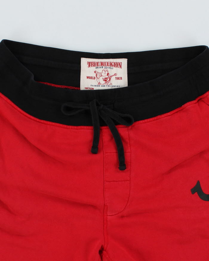 True Religion Red Sweat Shorts - XL