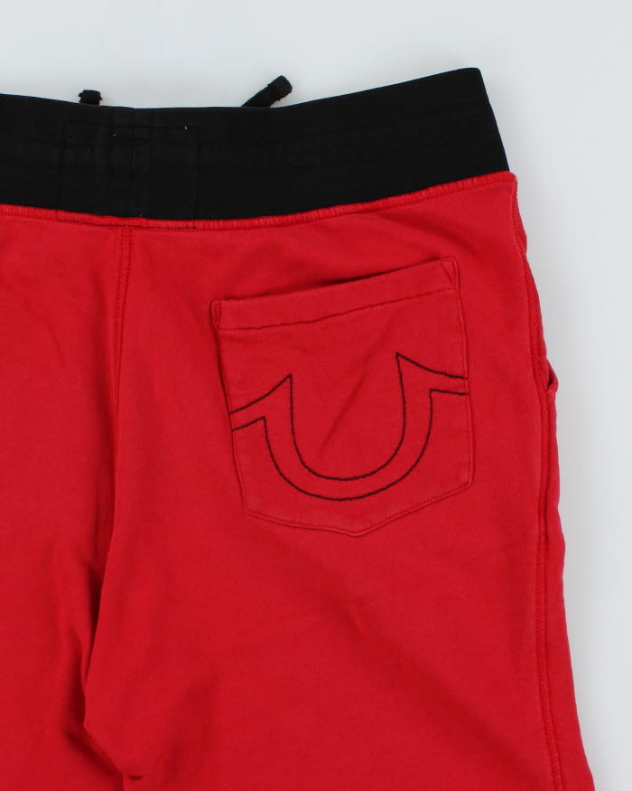 True Religion Red Sweat Shorts - XL