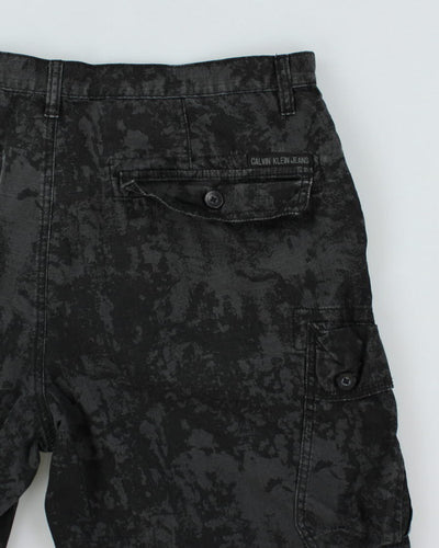 Calvin Klein Dark Camouflage Cargo Shorts - W37
