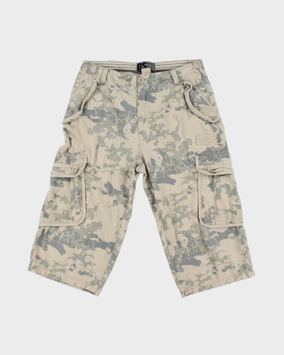 Y2K 00s Defected Soul DS Camouflage Cargo Shorts - W32
