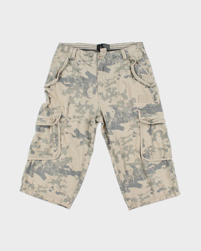 Y2K 00s Defected Soul DS Camouflage Cargo Shorts - W32