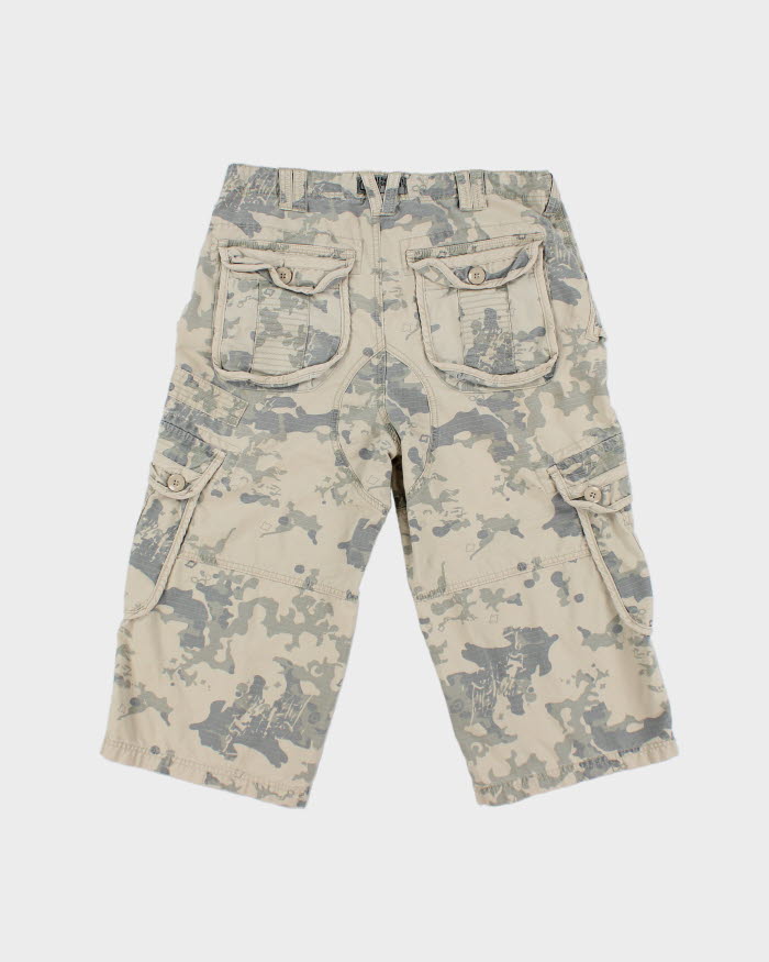 Y2K 00s Defected Soul DS Camouflage Cargo Shorts - W32