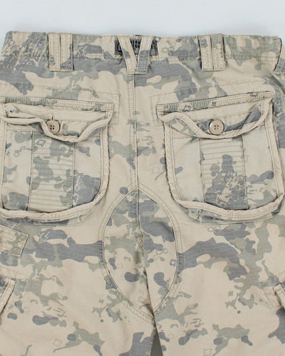 Y2K 00s Defected Soul DS Camouflage Cargo Shorts - W32
